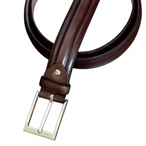 Ceintures en cuir véritable de couleur noire, qualité supérieure, ceintures formelles pour hommes, design personnalisable, ceinture écologique, boucle en métal - Product Image 6