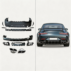 Kit de pare-chocs arrière Benz AMG <span class=keywords><strong>GT</strong></span> W290, diffuseur, embouts d'échappement, kit carrosserie de mise à niveau pour <span class=keywords><strong>Mercedes</strong></span> AMG <span class=keywords><strong>GT</strong></span> <span class=keywords><strong>63S</strong></span> W290 - Product Image 1