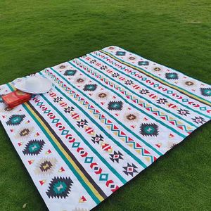 Wholesale Custom Print Outdoor Large Foldable Pocket Portable Handle Sand Free Proof Waterproof <b>Camping</b> Beach <b>Blanket</b> Picnic Mat - Product Image 1