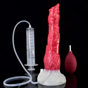 Juguetes Sexuales Xxx China Unieke Ontwerp Seksspeeltjes Kunstmatige Alien Penis Siliconen Rubber Ejaculeren Dildo Voor Vrouwen