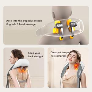 Cordless Massager 2026 <b>Heat</b> Function Pain Relief Deep 4D Deep Tissue Kneading <b>Heat</b> Neck Massager - Product Image 4