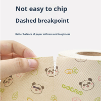 Vente en gros en usine Papier hygiénique écologique en bambou jetable 1/2/3/4 plis Papier de soie naturel OEM GSM bon marché Noyau roulant