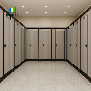 Chất lượng cao HPL tổ ong nhà vệ sinh cubicle phân vùng thiết kế hiện đại tầng đến trần cho các trường học và bệnh viện sử dụng - Product Image 3