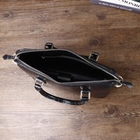 Tas Kerja Pria Motif Kulit Buaya dari Bahan Nilon dengan Lapisan Katun - Tas Selempang Perjalanan