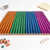 Ensemble de crayons personnalisés certifiés EN71 ISO, crayons triangulaires en plastique de couleur métallique HB, vente en gros directe d'usine