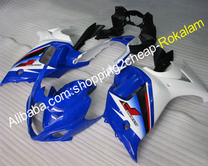 Para Suzuki Katana 650F GSX650F Peças de Moto GSX 2008 2009 2010 2011 2012 2013 GSX 650 F Azul Branco Aftermarket Carroçaria Carenagem Ki