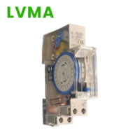 LVMA LMSJ-01 220V Timer Multifungsi AC/DC Tertutup 1-24 Waktu Tunda Relay Sakelar Miniatur Penggunaan Industri & Hunian Din Rail