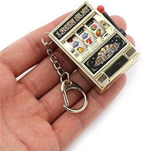 Porte-clés mini-machine à sous personnalisé avec poignée fonctionnelle, souvenirs de Las Vegas, cadeaux porte-bonheur jackpot, vente en gros - Product Image 4
