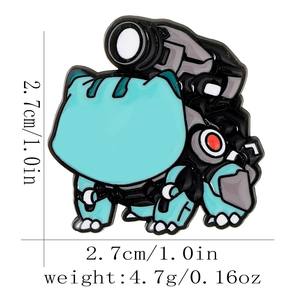 激安価格 ブローチ 最小ロットなし 金属製ラペルバッジ 人気アニメ漫画チャーム カスタムソフトエナメルピン - Product Image 5