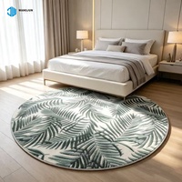 Tapis de décoration élégants pour la maison, tapis jacquard à motif moderne de feuilles sculptées, tapis de sol sculpté, tapis de sol jacquard