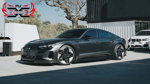 Kit Carrozzeria Stile F per <span class=keywords><strong>Audi</strong></span> <span class=keywords><strong>E</strong></span>-<span class=keywords><strong>TRON</strong></span> <span class=keywords><strong>GT</strong></span>: Labbro Anteriore, Presa d'Aria Anteriore, Minigonne Laterali, Diffusore Posteriore <span class=keywords><strong>e</strong></span> Alettone in Fibra di Carbonio Secca con Design PU per Aggiornamento Paraurti - Product Image 2