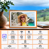 Cadre photo numérique Wi-Fi 10,1 pouces, 32 Go, portable, alimenté par batterie, partage de photos à distance, cadeau, vente en gros OEM