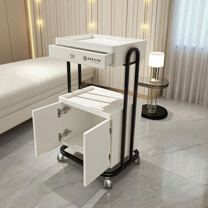 Specialized Modern Iron Eco-Friendly 4-Wheel Salon <b>Trolley</b> <b>Tool</b> Storage Cart for Beauty Nail Barber Salons Home Office Bathroom - Product Image 5