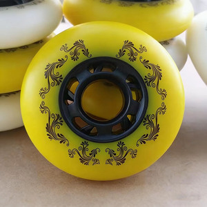 Roues de remplacement <span class=keywords><strong>pour</strong></span> patins à roulettes YSMLE PU, résistantes à l'usure et à l'eau, 90A, <span class=keywords><strong>pour</strong></span> patins à roulettes en ligne - Product Image 4