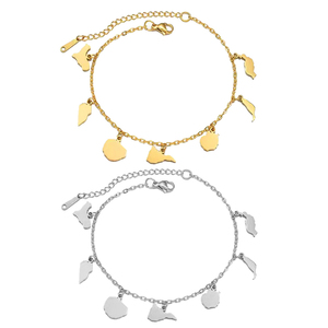 Pulseras de las Islas Canarias, España, para Mujer, El Hierro, La <span class=keywords><strong>Palma</strong></span>, La Gomera, Tenerife, Gran Canaria, Fuerteventura, Lanzarote, Joyería con Dijes - Product Image 2