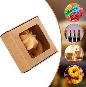 Boîtes d'emballage pour savon avec fenêtre, mini-boîtes cadeaux en papier rectangulaires pour savon <span class=keywords><strong>fait</strong></span> <span class=keywords><strong>maison</strong></span>, biscuits et bonbons - Product Image 5