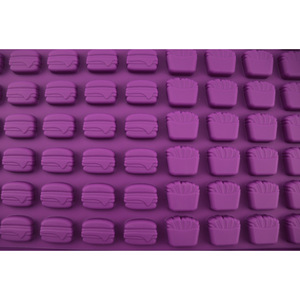 2022 nouveau tapis de cuisson à puces 120 cavité <span class=keywords><strong>Mini</strong></span> <span class=keywords><strong>Hamburger</strong></span> <span class=keywords><strong>moule</strong></span> en Silicone <span class=keywords><strong>pour</strong></span> chien friandises biscuit gouttes de chocolat bonbons gommes - Product Image 3