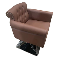 Vente directe d'usine, chaise de salon de beauté portable réglable en hauteur, couleur marron, pour femme