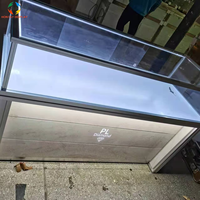 Éclairage LED super élevé Offres Spéciales Vitrine de bijoux en verre trempé ultra clair Affichage de montage de haute qualité