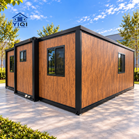 Maison préfabriquée pliable de 20 pieds avec structure en acier galvanisé à chaud, maison modulaire durable pour une vie à long terme