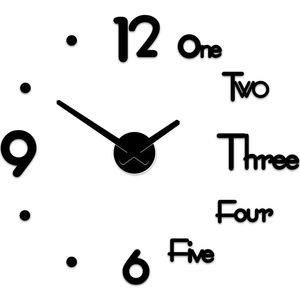 Modern Design Home Decorative Wall Sticker <strong>Clock</strong> 3D Frameless Large <strong>DIY</strong> Wall Acrylic Wall <strong>Clock</strong> - Product Image 5