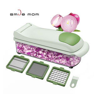 Picador <span class=keywords><strong>Manual</strong></span> de Verduras de Plástico, Cortador de Frutas Multiusos, Rebanador <span class=keywords><strong>Manual</strong></span> de Cebolla para Frutas y Verduras - Product Image 1