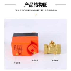 Válvula de Bola Eléctrica de Alto Torque 205, Manual/Automática, con Controlador HVAC para Agua, Gas y Aceite, Personalizable, Soporte OEM - Product Image 4