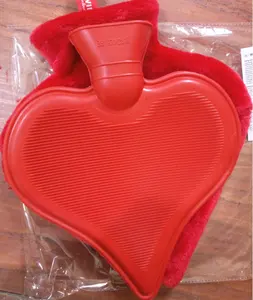 Customized Shape Rubber 0.75L 750ml And 1.75L 1750ml Hot Water Bottle Bag With/without Cover