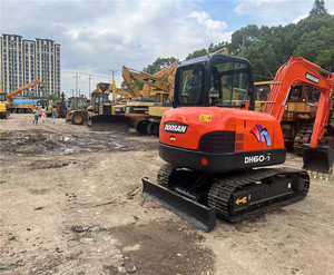 Excavatrice à roues DH60-7 Doosan d'occasion Offre Spéciale en bon état Série 60 avec belle pompe moteur et composants de base de boîte de vitesses - Product Image 2