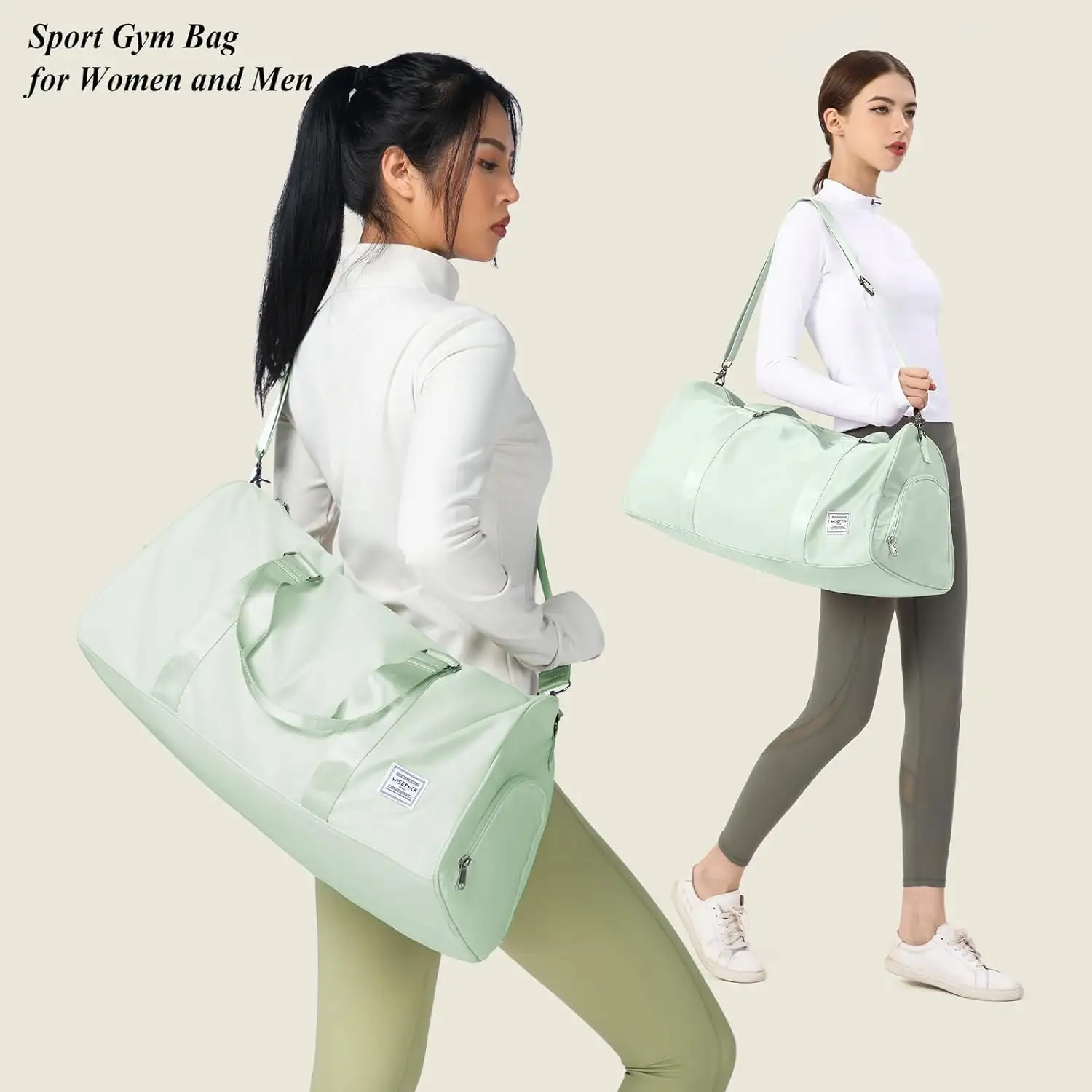 Spendere da notte borsa con Logo personalizzato grande pieghevole donna colorato fine settimana uomo Sport moda palestra organizzatore Fitness borsone borsa da viaggio
