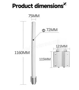 1160*72MM 2,4 GHz 2 * 12dBi Antena Omni exterior para UBNT Airmax Rocket M5 Antena <span class=keywords><strong>MIMO</strong></span> polarizada dual - Product Image 6