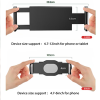 Support de téléphone portable pliable et flexible en ABS, étanche, magnétique, réglable en hauteur, argenté et noir, anti-corrosion, pour bureau