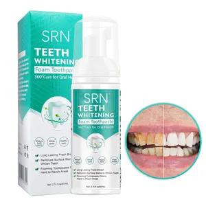 สมุนไพรที่มีคุณภาพสูงมะนาวกำจัดยาสีฟันทำความสะอาดของเหลวฟันโฟมไวท์เทนนิ่งมูส