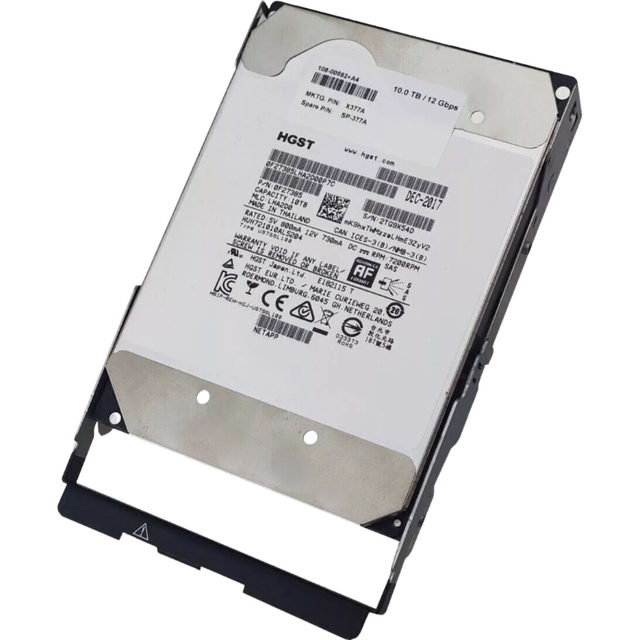 NetApp X377A-R6 10TB 7.2K RPM SAS 12Gb/s Hard Drive