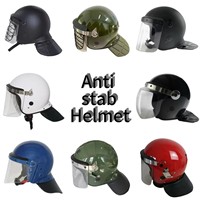 Casque de sécurité anti-impact avec visière, résistant aux coups de couteau, ignifuge, en PC, anti-émeute