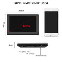 GPS para Camiones y Automóviles, Navegador GPS de 5 Pulgadas con Pantalla Táctil, 8 GB, 256 MB, con Mapas Gratuitos de por Vida para Reino Unido y la UE