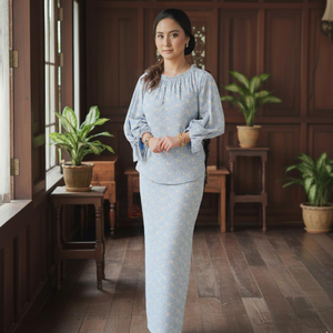 Baju Kurung Borong Direct Kilang Moden Kedah Kebaya Dentelle Sulam Ironless Cey Crêpe Murah Anti-Pilling Four-Way Stretch Femme - Product Image 4