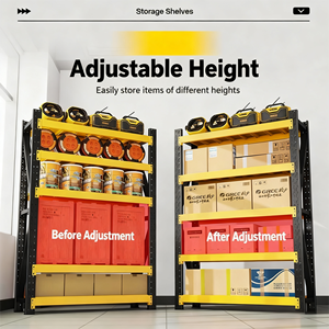 Étagère robuste à vente chaude, étagère en métal de qualité supérieure, fabriquée en usine, étagère en acier, étagère de stockage d'entrepôt - Product Image 6