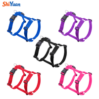 Harnais pour chien SHIYUAN réglable à 5 points avec anneau en D, gilet de promenade en nylon de type H anti-évasion pour chiens de taille moyenne et grande