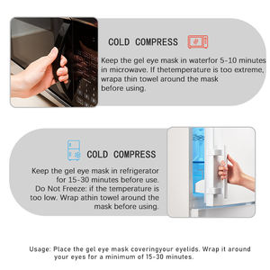 MOEN Oreiller de glace pour les yeux, masque thermique apaisant pour les yeux secs et les yeux chauds et froids - Product Image 5