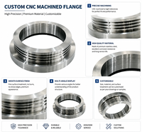 Service de fraisage de grandes brides robustes |   Bride en acier forgé CNC OEM pour les secteurs minier, cimentier et des systèmes sous pression