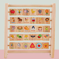 Juguetes de aprendizaje del alfabeto Montessori, rompecabezas de letras, bloques de lectura de madera para niños, juguetes de Educación Temprana, rompecabezas del alfabeto