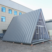 Villa préfabriquée triangulaire de type A, maison de vacances, café, Airbnb créatif, hôtel à deux étages, bar, prix d'usine de Chine