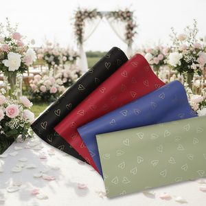 20 rouleaux de papier de soie PVC double face enduit, imperméable et recyclable, pour emballer les fleurs, bouquets, décoration de mariage, 58 cm x 58 cm - Product Image 2