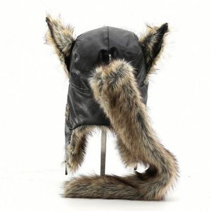Trapper <b>Hat</b> Fur New Design Wholesale Winter Women Adults Earflap Leather <b>Hat</b> Trooper <b>Hat</b> Adjustable - Product Image 3