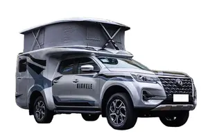 Nissan xe bán tải sang trọng phẳng xe tải cắm trại 4x4 off road trong Slide trên Pick up Expedition nhiên liệu diesel xe để bán