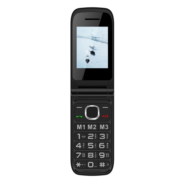 L2401 Hot Sale  Double Screen Sos Button 4G Flip Senior Phone