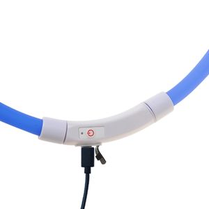 <span class=keywords><strong>Collar</strong></span> brillante LED recargable por USB de silicona para perros, collares LED intermitentes para caminar para mascotas - Product Image 3