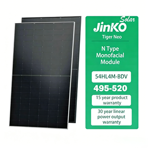 Panneau solaire Jinko Solar 54HL4M-BDV 495-520W N-Type Mono à double vitrage, module photovoltaïque haute efficacité, prix usine TOPcon - Product Image 1