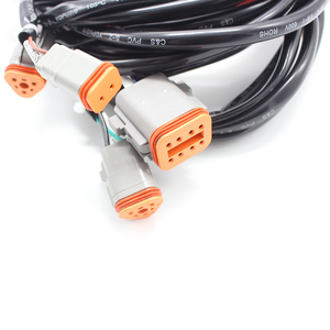 Conector de arnés impermeable, conjunto completo con cable, macho y hembra, 2 polos, 3P4, Agujero 6P8P12P - Product Image 3